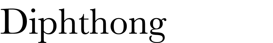  Diphthong