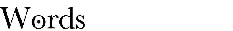 Wʘrds