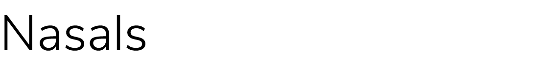 Nasals