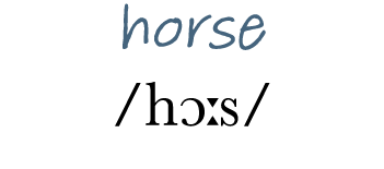 horse  hɔ s 