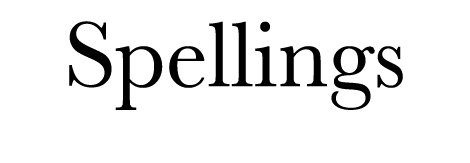 Spellings